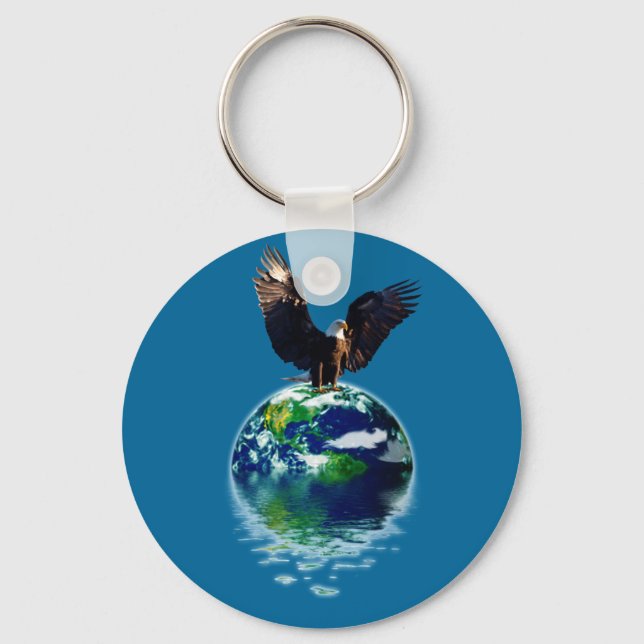 Eagle Earth Day Series Keychain (Front)