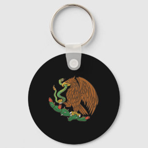 Eagle Emblem Mexico Mexican Flag Cinco De Mayo Mex Keychain