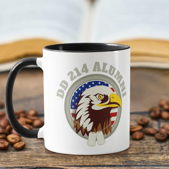 Eagle Emblem USA Flag | DD 214 Alumni Mug (Creator Uploaded)