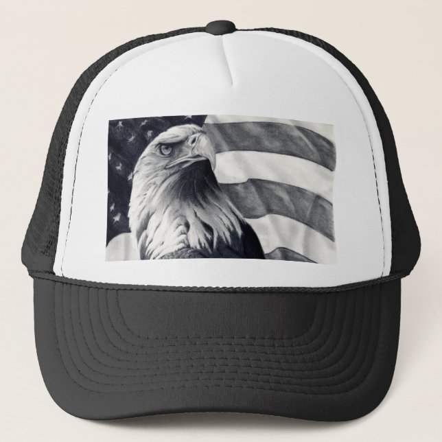 Eagle et casquette de drapeau (Devant)