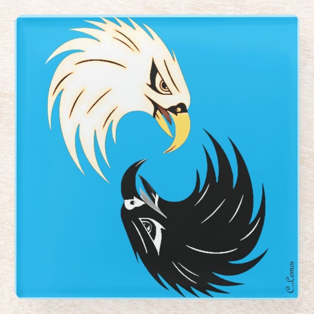 "Eagle Eye" Coaster - Blue (Front)
