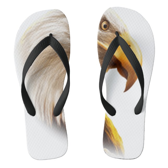Eagle face  flip flops (Footbed)