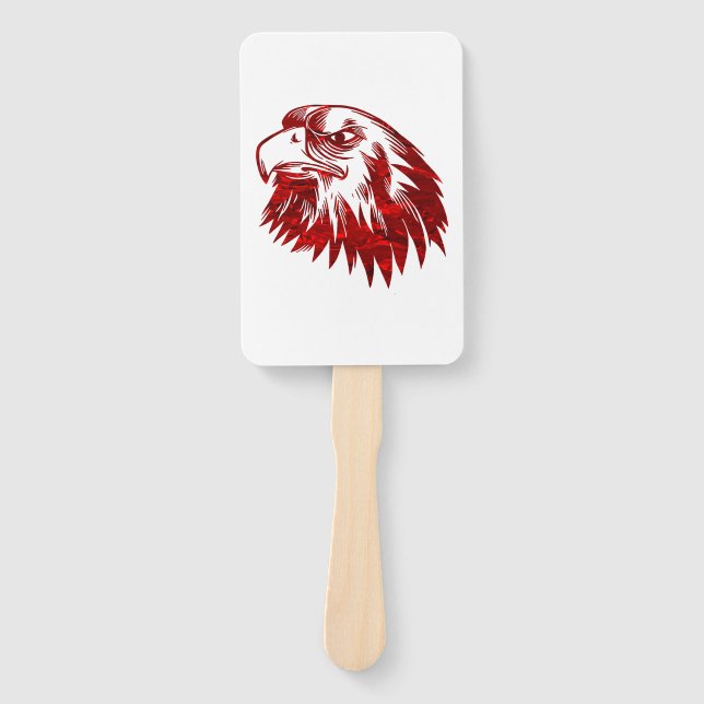 Eagle Face Hand Fan (Front)