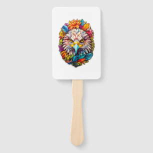 Eagle Face Hand Fan