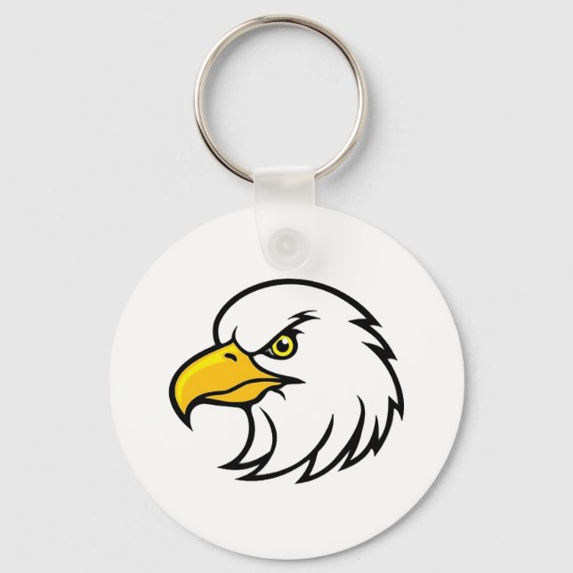 Eagle Face Keychain (Front)