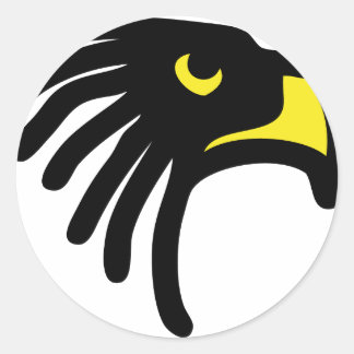 eagle falcon icon classic round sticker