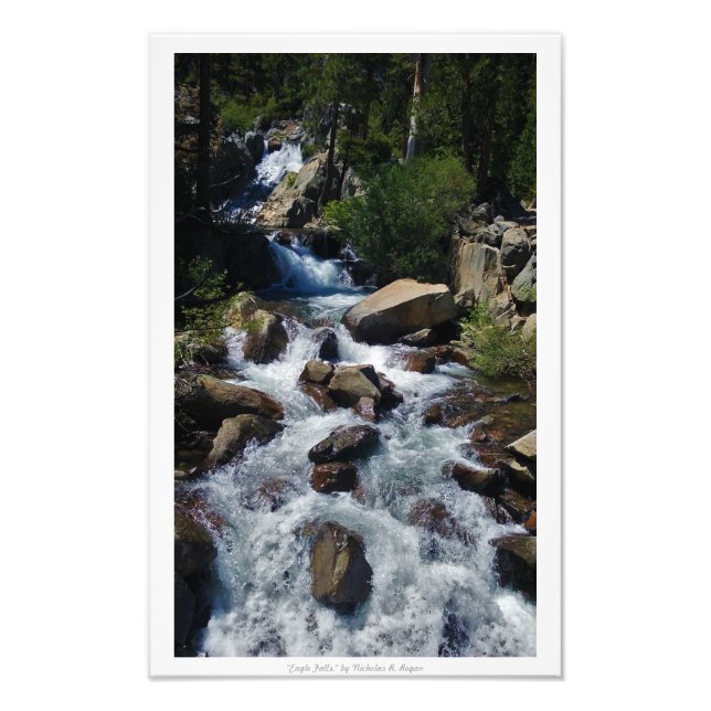 "Eagle Falls," Lake Tahoe Nature Photo Print (Front)