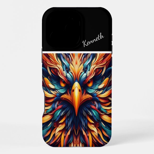 Eagle Feathered Fury iPhone Case (Back)