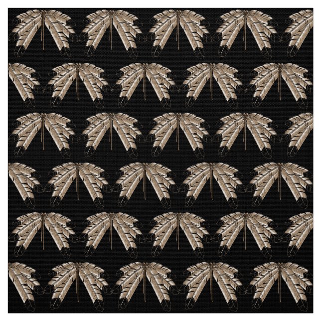 Eagle Feathers Fabric Native Art Feathers Fabric (Swatch)