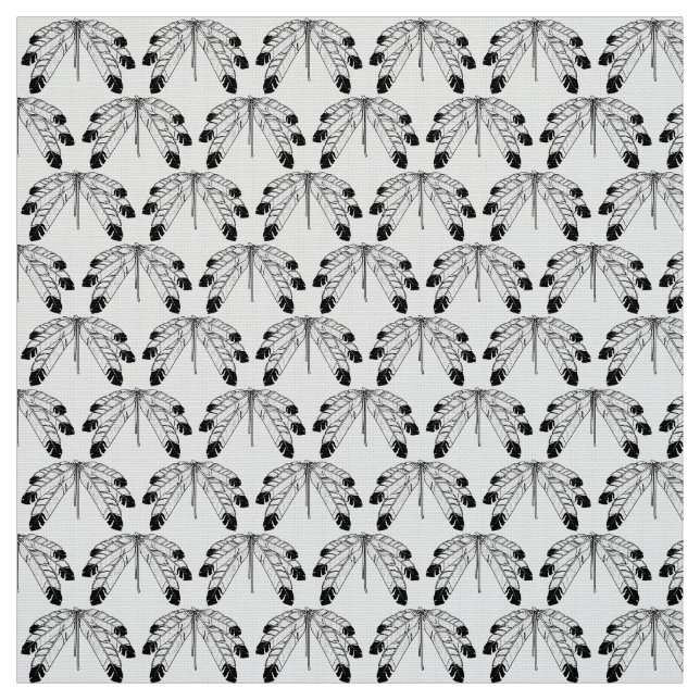 Eagle Feathers Fabric Native Art Feathers Fabric (Swatch)
