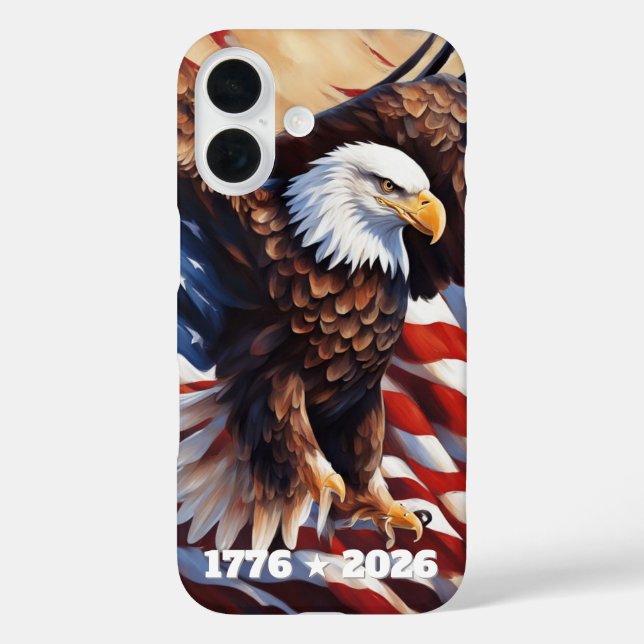 Eagle Flag 250th Anniversary iPhone / iPad case (Back)