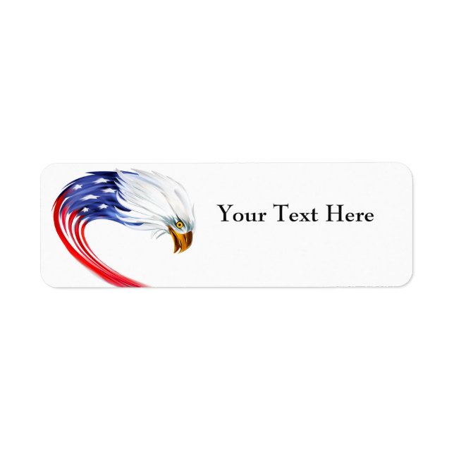Eagle Flag Return Address Labels (Front)