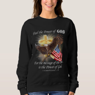 Eagle Flag Usa Christian Patriot One Nation Under Sweatshirt