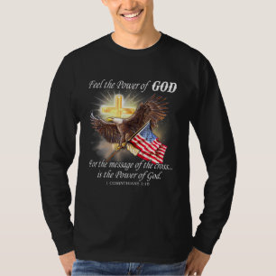 Eagle Flag Usa Christian Patriot One Nation Under  T-Shirt