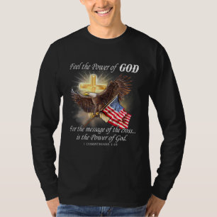 Eagle Flag Usa Christian Patriot One Nation Under T-Shirt