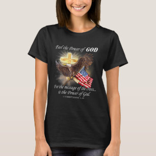 Eagle Flag Usa Christian Patriot One Nation Under T-Shirt