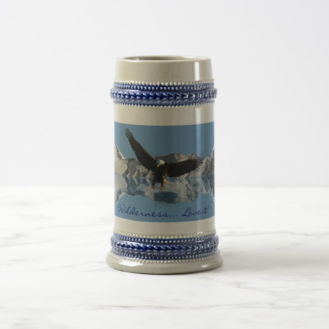 EAGLE FLIGHT Bald Eagle Wildlife Drinking Stein (Center)