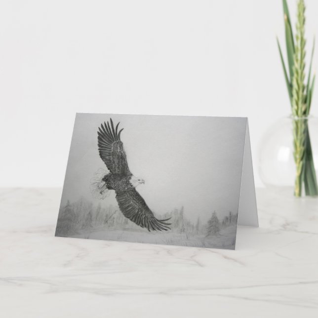Eagle flying Card (Front)