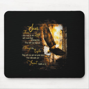 Eagle Forest They Will Soar High On Wings Jesus Is Mouse Pad