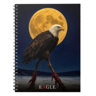 Eagle Glowing Legs gothic Surreal Notebook