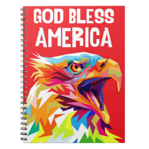 Eagle God Bless America Notebook