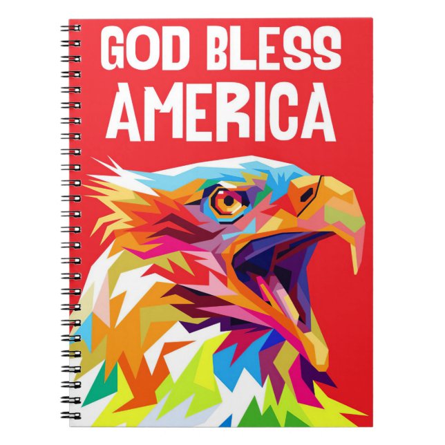 Eagle God Bless America Notebook (Front)