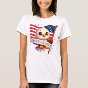 Eagle God Bless America USA Flag Patriotic 🦅🇺🇸 T-Shirt