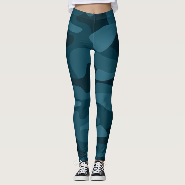 Eagle Green Monocolor Camo Leggings (Front)