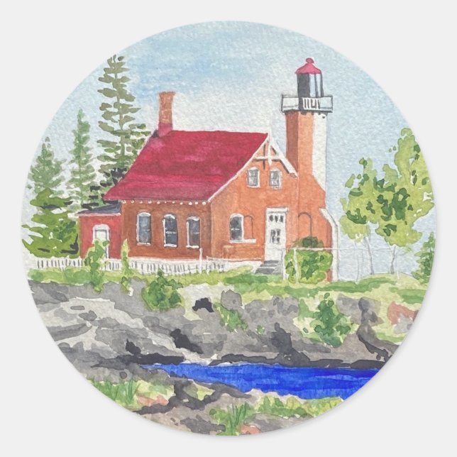 Eagle Harbour lighthouse sticker (Front)