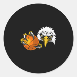 Eagle Hawk Sketll Ll Ld Eagles Cartoon  Classic Round Sticker