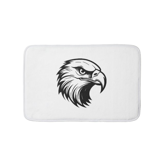 Eagle head   bath mat (Front)