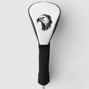 Eagle head bird of prey silhouette golf head cover