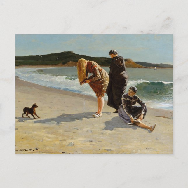 Eagle Head High Tide Canvas Print Postcard (Front)