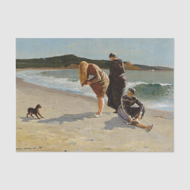 Eagle Head, Manchester, Massachusettes (High Tide) Tissue Paper (Front)