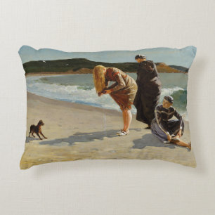 Eagle Head, Manchester, Massachusetts by Homer Accent Pillow