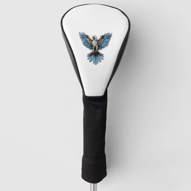 Eagle Illustration  Golf Head Cover (Front)