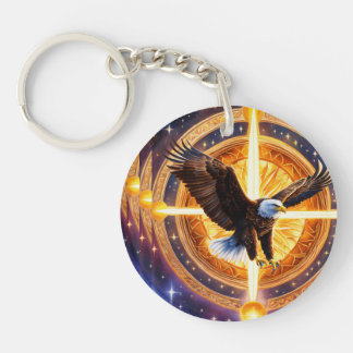 Eagle imprimé Beau Porte - clé