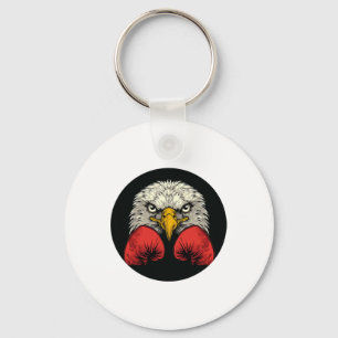 Eagle In Boxing Gloves For A Cool Boxer Statement Keychain