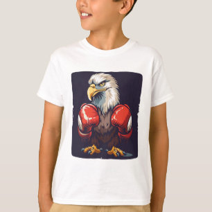 Eagle In Boxing Gloves For A Strong And Resilient T-Shirt