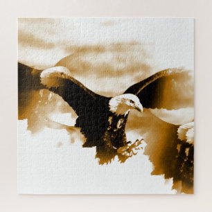 Eagle in Flight Art Jigsaw Puzzle