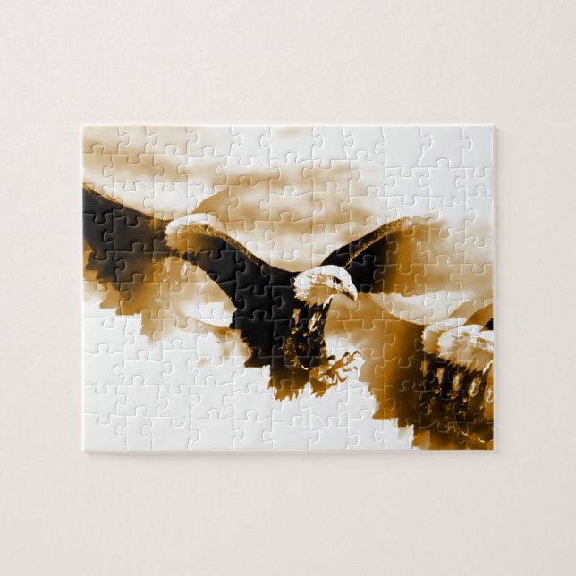 Eagle in Flight Jigsaw Puzzle (Horizontal)