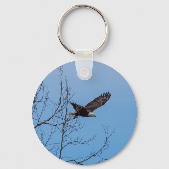 Eagle In Flight Keychain (Front)