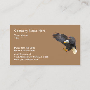Eagle In Flight Logo Design Business Card