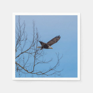 Eagle In Flight Napkin