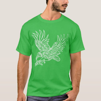 Eagle In Gripping Flight For Bird Lovers Falconers T-Shirt