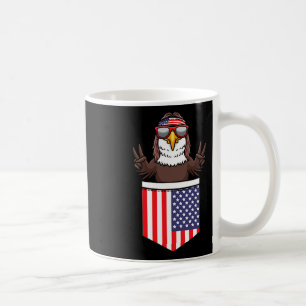 Eagle In Pocket Patriotic Independence Day 4th Of  Coffee Mug