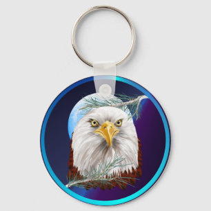 Eagle In The Pines  Keychains