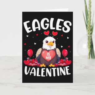 Eagle Is My Valentine Love Hearts Eagle Bird Valen Card