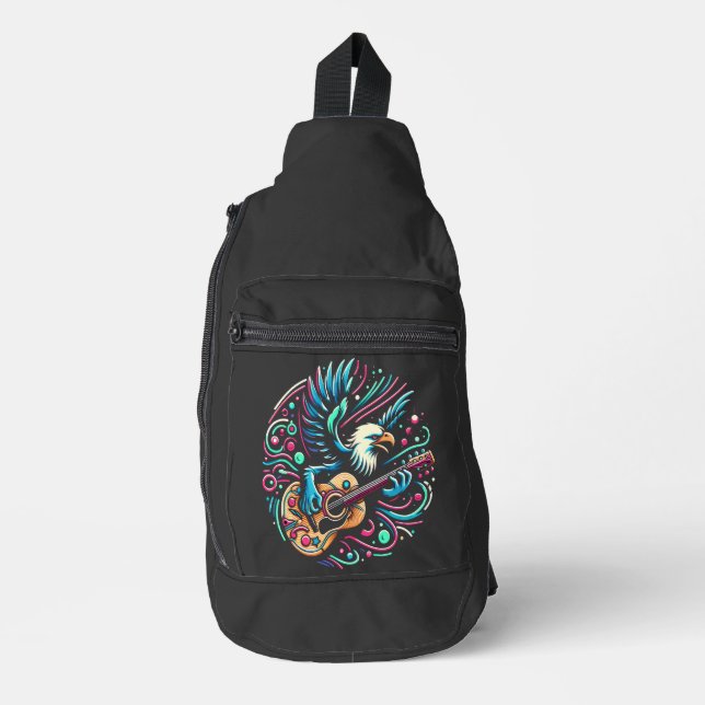 Eagle Jammin on Guitar Sling Bag (Front)