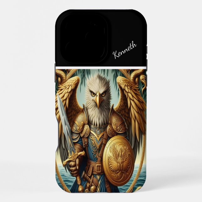 Eagle Knight's Oath iPhone Case (Back)